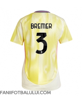 Juventus Gleison Bremer #3 Tricou Fotbal Replică 2024-25 Femei Deplasare